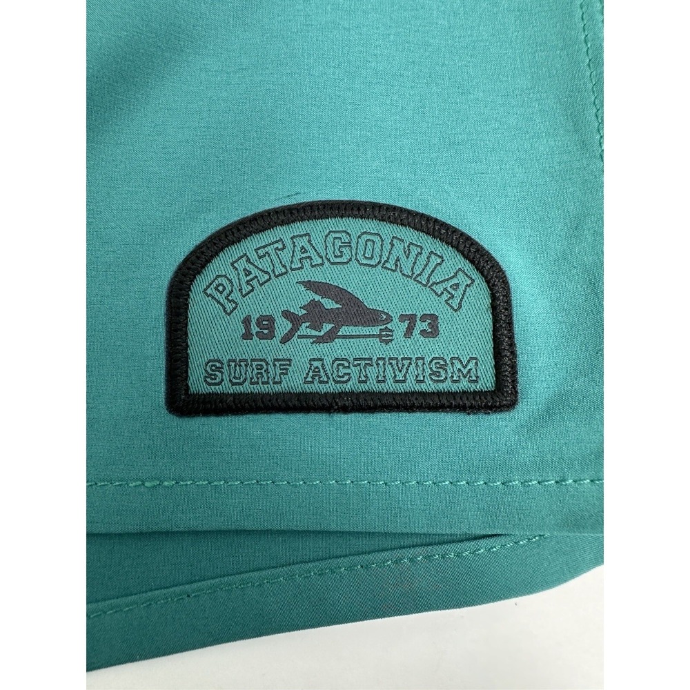 Patagonia Men's Hydropeak Volley Shorts Surf Activist Boreal Green Size XXL New - Picture 11 of 14